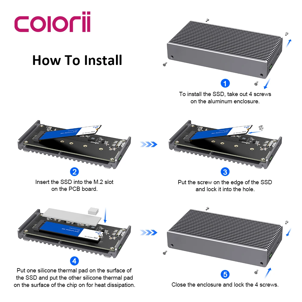 40 Gbps USB4 M.2 NVMe SSD Muha - Usb4 40Gbps External Ssd 8Tb incelemesi ve fiyatı